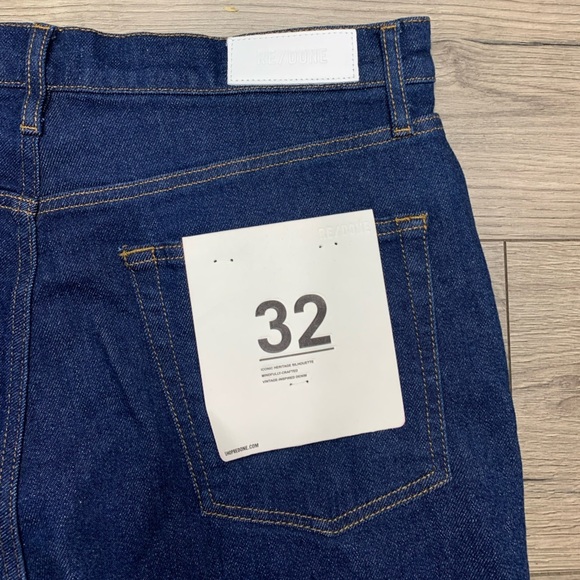 RE/DONE Originals 70's Ultra High Rise Wide Leg in Rigid Like Sz 32 NWT - Picture 13 of 15